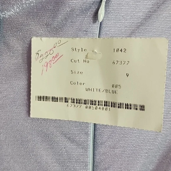 Nadine Dress Vintage 90s Mesh Overlay Maxi Blue Size 9 - Picture 13 of 14